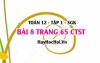 Bài 8 trang 65 Toán 12 tập 1 Chân trời sáng tạo